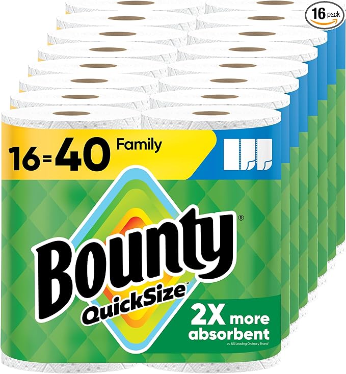 Bounty Paper Towels, 16 Family Rolls