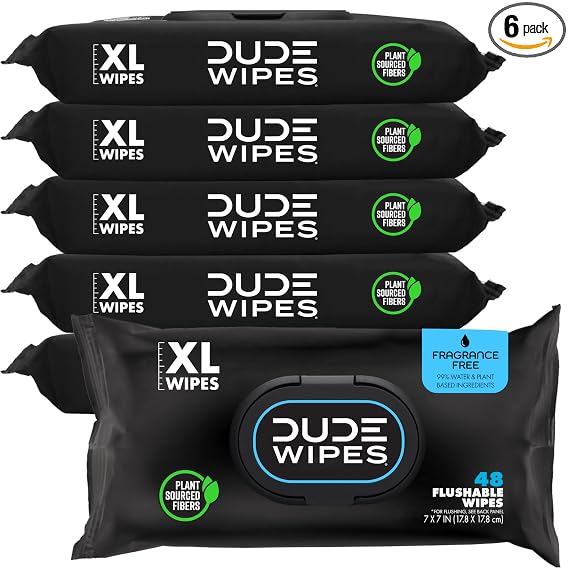 DUDE Wipes Unscented, 288 Count